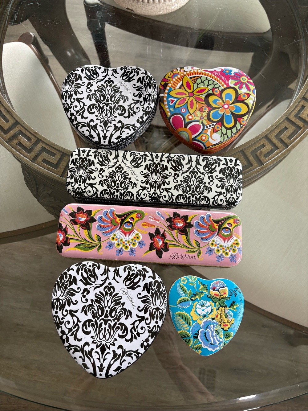 🤍🤍BRIGHTON COLLECTIBLE MULTICOLORED JEWELRY TINS!🤍🤍